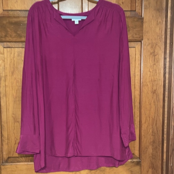 J. Jill Oversized Long Sleeve Blouse Tunic size Medium - Picture 2 of 9